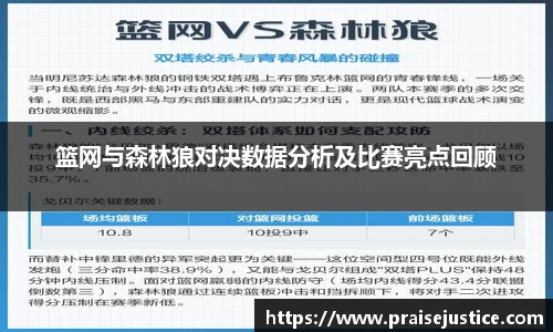 篮网与森林狼对决数据分析及比赛亮点回顾